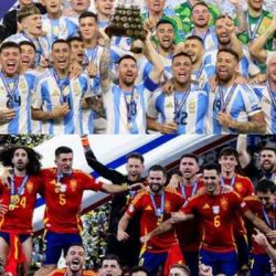 اسبانيا ملكة الكرة الاوروبية والارجنتين لكوبا اميركا ولبنان-18 لنهائي بطولة غرب آسيا