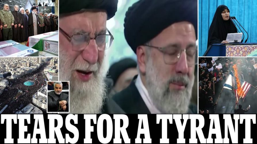 مراسم تشييع مليونية لسليماني ورفاقه في طهران وابنته زينب تهدد"على عائلات القوات الامريكيه ان تكون"في انتظار وفاه أطفالهم"