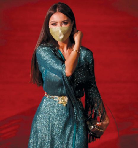 الممثلة ميساء مغربي بمهرجان الجونة السينمائي بمصر
