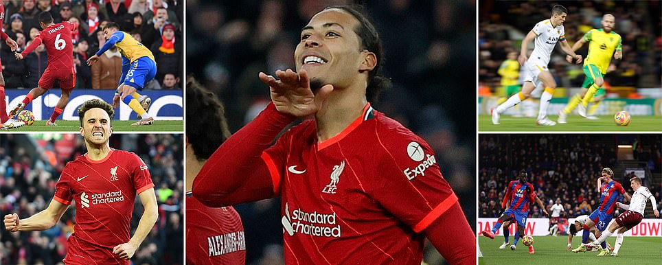 رباعية لليفربول وفوزلارسنال ولاستون فيلا وتعادل لوولفرهامبتون وبرايتون وليدز وبرشلونة يعبر فياريال
