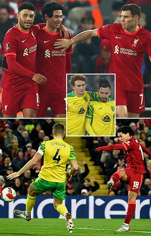 كأس الاتحاد الانكليزي: ليفربول للدور ربع النهائي بفوزه امام نورويتس وتاهل ساوثامبتون وشيلسي يعبر  بفوزه على لوتون تاون