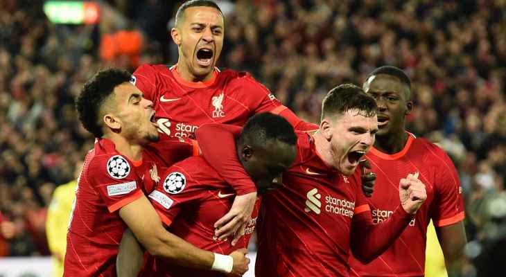 ليفربول في نصف نهائي دوري الابطال، بولونيا يهزم الانتر ويبقي ميلان في الصدارة