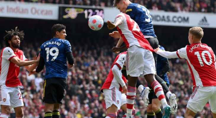 ارسنال رابعا بتخطيه  اليونايتد  والستيي يفوز على واتفورد5-1ونورويتش 0-3 وتعادل ليستر 0-0 وأستون فيلا
