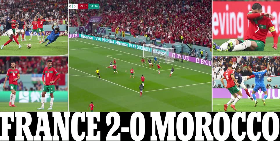 فرنسا تنهي حلم المغرب للقاء ميسي واسود الاطلس كرواتيا على البرونزية