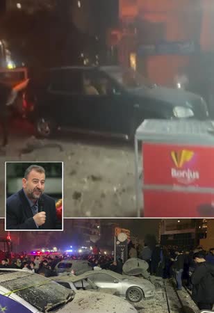 بالصور:تفاصيل اغتيال العاروري واثنين من قادة «القسّام» في بيروت بمسيرة استهدفت مكتب «حماس» في الضاحية الجنوبية
