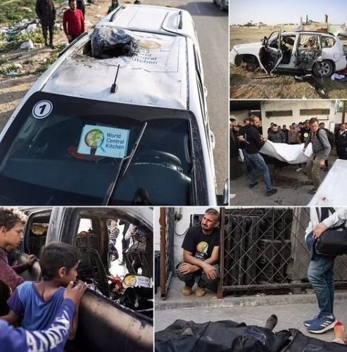 الاحتلال و7 مجازر جديدة بغزة!ويقتل سبعة من موظفي مؤسسة "المطبخ المركزي العالمي" الخيرية