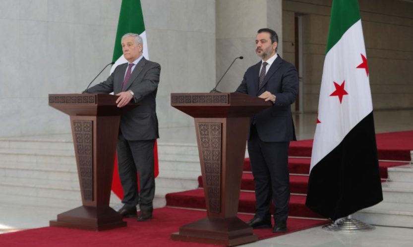 وزير الخارجية الإيطالي للشرع :نسعى لأن نكون جسراً بين سوريا والاتحاد الأوروبي و "خطط إسرائيل للسيطرة العسكرية والاستخباراتية"وحادثةالأموي